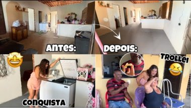 TRANSFORMEI MINHA CASA GASTANDO POUCO + GRANDE CONQUISTA E TROLLAGEM 🤣 Mile Steffani