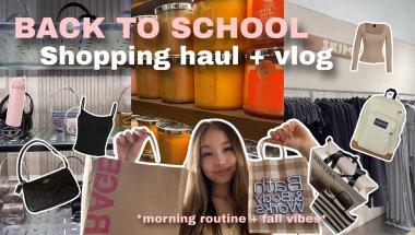 BACK TO SCHOOL SHOPPING + HAUL!! 🛍️📝| sophomore year *aesthetic* *fall vibes*