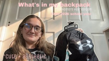What’s in my backpack 2025-2026 for sophomore year! *cute, aesthetic, first video!