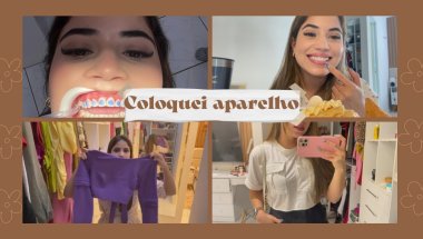 Vlog - coloquei aparelho ortodôntico (estético), vou vender minhas roupas (desapego no meu insta) 💖