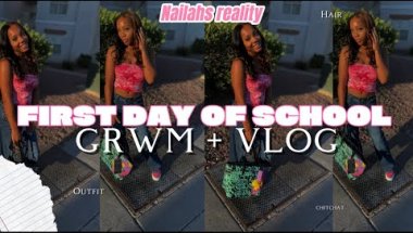 Grwm for the first day of school *sophomore year* 📚✏️📓😁