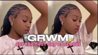 GRWM for the FIRST DAY of SOPHOMORE YEAR + school vlog