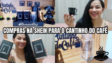 KIT DE BANDEIJA CANTINHO DO CAFÉ / COMPRAS NA SHEIN