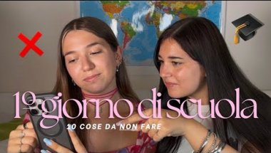 10 cose da non fare il 1º giorno di scuola/uni🫢📑