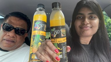 We tasted the best pineapple juice ft dad