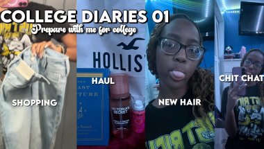 COLLEGE DIARIES 01: Prepare With Me For College| new hair, shopping + haul , chit chat|