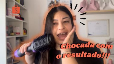 DEU CERTO? Testei a Escova Secadora da Shopee!