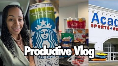 Productive Vlog, Rewarding MySelf, New Energy Drink, Grocery Haul, VLOG, DITL