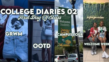 COLLEGE DIARIES 02: First Day Of Class| grwm, ootd, campus tour, welcome week + more|