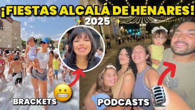 Fiestas de Alcalá de Henares 2025 🎉 + ¡Mi marido estrena PODCAST y mi hija BRACKETS! 🎙️😬