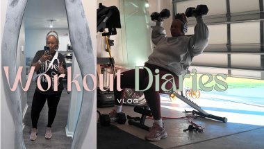 Healthy Girl Diaries: Home Workout for Beginners + Eating Healthy Working from Home | Vlog