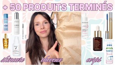 J’ai terminé + de 50 produits SKINCARE • CHEVEUX • CORPS — les PÉPITES et les FLOPS