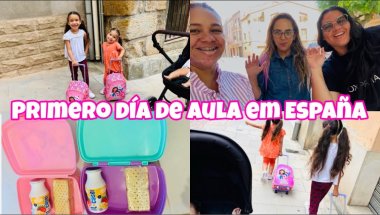 Primeiro dia de aula das crianças em Espanha 🇪🇸 Volteeeeei….🙌