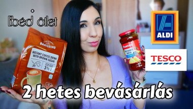 Szeptember második 2 hetes bevásárlása / ALDI & TESCO HAUL / Ebéd ötlet 🛒