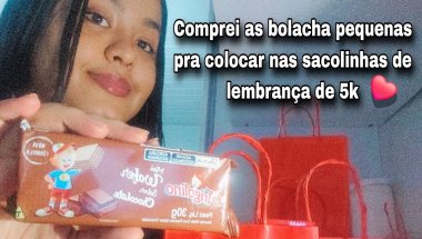 VLOG:COMPREI AS BOLACHINHA PRA COLOCAR NA SACOLINHAS DA MINHA COMEMORAÇÃO DE 5K❤️❤️