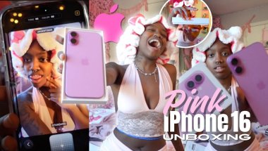 Unboxing my iPhone 16+ in the color pink *so cute! matches my room ￼*