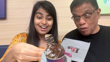 We tried the viral kopi Misu sundae