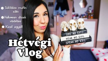Hétvégi Vlog / Sinsay - TESCO HAUL / Sütőtökös Muffin sütés 🧁🎃