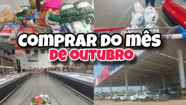 VLOG: COMPRA DO MÊS DE OUTUBRO❤️