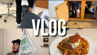 GOT A BRACE PUT ON • ORGANIZED UNDER KITCHEN SINK • DOLLAR TREE HAUL • DAUGHTER COOKS ETC