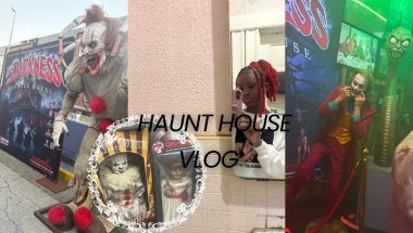 WE WENT IN A HAUNTED HOUSE 🏚️ VLOGTOBER DAY 2