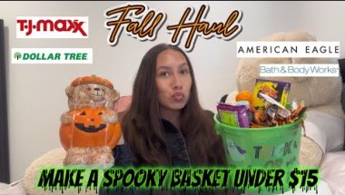 FAUL HAUL 🍂 Spooky Basket Idea UNDER $15 🎃