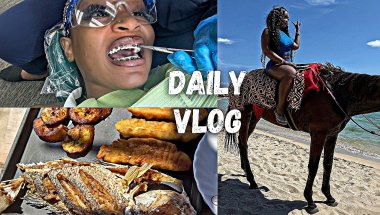 DAILY VLOG- Got Robbed + Beach Day at Hellshire, Jamaica + Apartment Hunting + Braces Appointment