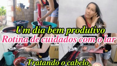 😊UM DIA BEM PRODUTIVO/😀ROTINA DE CUIDADOS COM O LAR @casinhadadebora2041