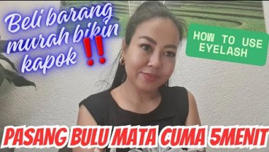 #tips #review BARANG MURAH, JELEK & BIKIN KAPOK ‼️ CUMA 5MENIT PASANG BULU MATA PALSU