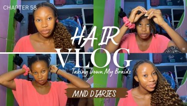 Taking Down My Braids After Weeks 😩 | Hair Take Down Vlog 💆🏽‍♀️ | Chapter 58