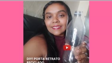# PORTA RETRATO SIMPLES COM GARRAFA  💡#ideia criativa