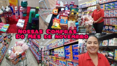 NOSSAS COMPRAS DO MÊS DE NOVEMBRO 🛒❤️😻