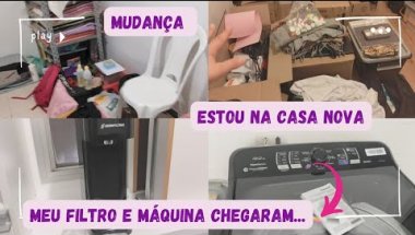 VLOG: ME MUDEI / COMO ESTA A CASA NOVA + CHEGOU A MÁQUINA DE LAVAR ROUPA PANASONIC - GRAZY DINIZ
