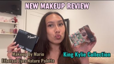 TRYING NEW MAKEUP | Makeup by Mario Ethereal Eyes Palette | King Kylie Collection