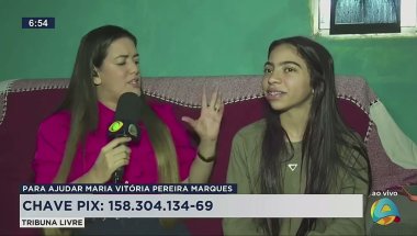 Tribuna Livre - Adolescente precisa de colete ortopédico e faz apelo para custear tratamento