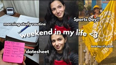 Life as a cbse 12th commerce w maths student 🫶, Sports Day 2025 🎊, study with me 📚
