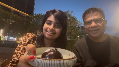We tried the triple chocolate cake