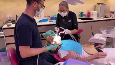FIRST TIME Wearing Invisalign: Dr. Erwin Installs Attachments & Aligners! | #Invisalign #DentalCare