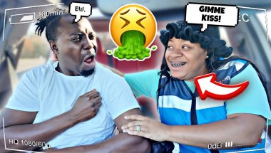 KISSING My Husband With FOOD In My Braces PRANK