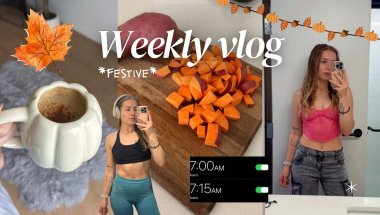*festive* WEEKLY VLOG 🍁🍂 getting Invisalign, costco shop, festive recipes, gym sessions