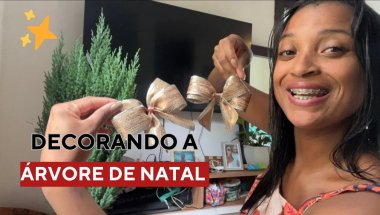 MONTEI MINHA PRIMEIRA ÁRVORE DE NATAL 🎄