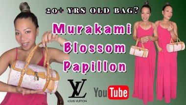 Bought Vintage Murakami Blossom Papillon Louis Vuitton ( unboxing, Review, Mod-shots,Date code)