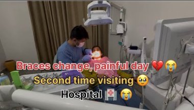 Second Time Dentist Visit 😭 Braces Wire Change & Painful Day 🥹Mera Painful Braces Change Day 😭 💔