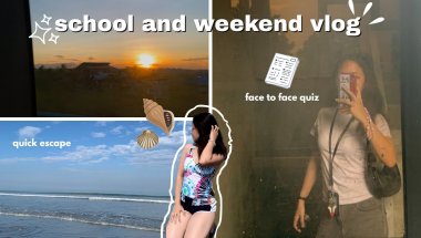 school day and weekend vlog 📝🍃