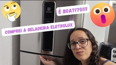MINHA GELADEIRA DA ELETROLUX CHEGOU / VEIO AMASSADA E ARRANHADA / MOSTRANDO ELA - GRAZY DINIZ