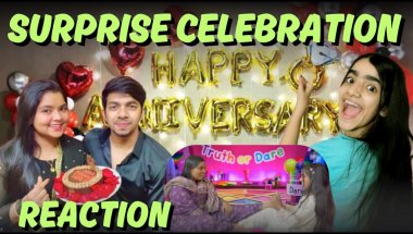 First Saree Experience ❤️ Anniversary Surprise Behind the Scenes