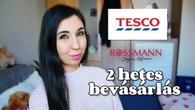 Tesco 2 hetes bevásárlás - mini Rossmann Haul / Ebéd ötlet 🛒