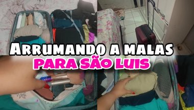 ARRUMANDO A MALAS PARA VIAJAR PRA SÃO LUÍS ✨️💗