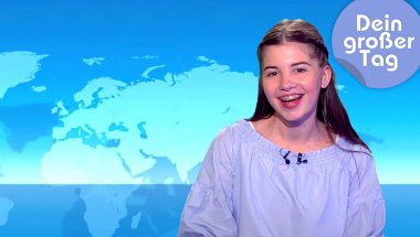 Tagesschau und Logo! - Kiara moderiert Nachrichten | Dein großer Tag