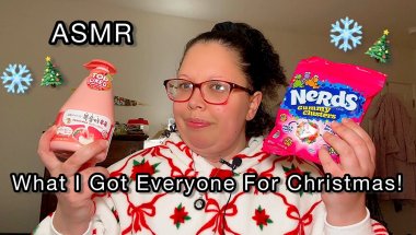 ASMR // What I Got Everyone For Christmas! • Gift Haul (Whispering, Tapping, Fabric Sounds)